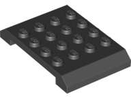 Lego (N) ~ Wedge 4 x 6 x 2/3 Double ~ [Black]