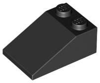 Lego (U) ~ Slope 33 3 x 2 ~ [Black]