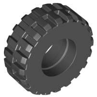 Lego (N) ~ Tire 37 x 14 ~ [Black]