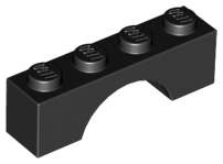 Lego (U) ~ Arch 1 x 4 ~ [Black]