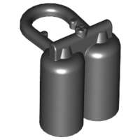 Lego (N) ~ Minifigure Air Tanks ~ [Black]