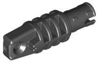Lego (N) ~ Hinge Cylinder 1 x 3 Locking with 1 Finger and Pin with Round Hole and Friction ~ [Black]