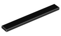 Lego (N) ~ Tile 1 x 8 ~ [Black]