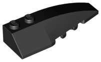 Lego (U) ~ Wedge 6 x 2 Right ~ [Black]