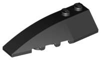 Lego (U) ~ Wedge 6 x 2 Left ~ [Black]