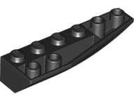 Lego (U) ~ Wedge 6 x 2 Inverted Right ~ [Black]