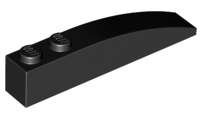 Lego (N) ~ Slope Curved 6 x 1 ~ [Black]