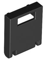 Lego (N) ~ Container Box 2 x 2 x 2 Door with Slot ~ [Black]