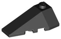 Lego (N) ~ Wedge 4 x 2 Triple Left ~ [Black]