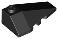 Lego (U) ~ Wedge 4 x 2 Triple Right ~ [Black]