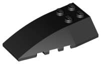 Lego (N) ~ Wedge 6 x 4 Triple Curved ~ [Black]
