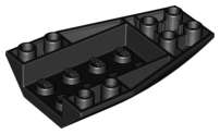 Lego (U) ~ Wedge 6 x 4 Triple Inverted Curved ~ [Black]