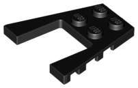Lego (N) ~ Wedge Plate 4 x 4 ~ [Black]