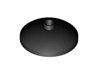 Lego (N) ~ Dish 3 x 3 Inverted (Radar) ~ [Black]