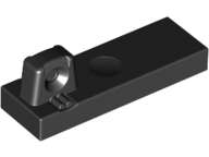 Lego (U) ~ Hinge Tile 1 x 3 Locking with 1 Finger on Top ~ [Black]