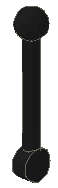 Lego (U) ~ Antenna Small Lever ~ [Black]