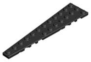 Lego (N) ~ Wedge Plate 12 x 3 Left ~ [Black]