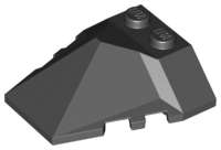 Lego (U) ~ Wedge 4 x 4 x 1 1/3 Pyramid Center ~ [Black]