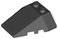 Lego (U) ~ Wedge 4 x 4 Triple with Stud Notches ~ [Black]