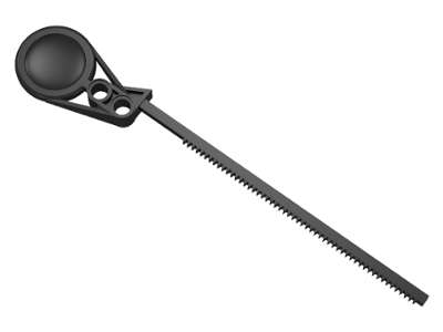 Lego (U) ~ Bionicle Rhotuka Rip Cord 12L with Tab ~ [Black]