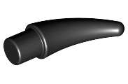 Lego (N) ~ Barb / Claw / Horn / Tooth - Small ~ [Black]