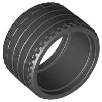 Lego (N) ~ Tire 37 x 22 ZR ~ [Black]