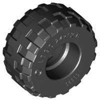 Lego (U) ~ Tire 24 x 12 R Balloon ~ [Black]