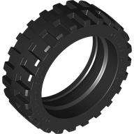 Lego (U) ~ Tire 43.2 x 14 Offset Tread ~ [Black]