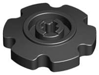 Lego (N) ~ Technic Tread Sprocket Wheel Small ~ [Black]
