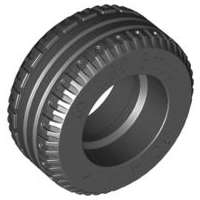 Lego (U) ~ Tire 30.4 x 14 Solid ~ [Black]