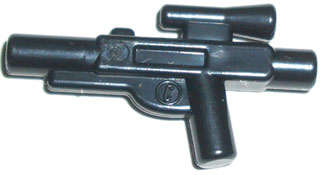 Lego (N) ~ Minifigure Weapon Gun Blaster SW Standard ~ [Black]