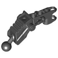 Lego (U) ~ Bionicle Av-Matoran Leg Section with Ball Joint and Ball Socket ~ [Black]