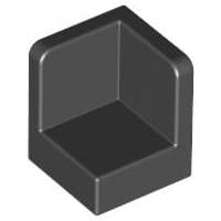 Lego (U) ~ Panel 1 x 1 x 1 Corner ~ [Black]