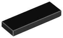 Lego (U) ~ Tile 1 x 3 ~ [Black]