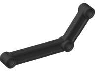 Lego (U) ~ Technic Link 1 x 9 Bent (6 - 4) ~ [Black]