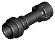 Lego (N) ~ Minifigure Weapon Lightsaber Hilt Straight ~ [Black]