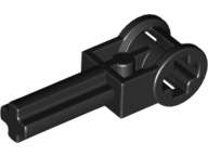 Lego (N) ~ Technic Axle 2L with Reverser Handle Axle Connector ~ [Black]