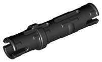 Lego (U) ~ Technic Pin 3L with Friction Ridges ~ [Black]
