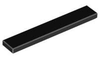 Lego (N) ~ Tile 1 x 6 ~ [Black]