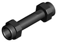 Lego (N) ~ Minifigure Weapon Hilt Smooth Extended ~ [Black]