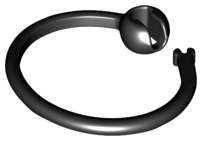 Lego (N) ~ Bag Tag Ring ~ [Black]