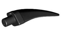 Lego (U) ~ Barb / Claw / Horn / Tooth - Medium ~ [Black]