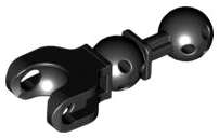 Lego Used - Hero Factory Arm / Leg with Ball Joint on Axle and Ball Socket~ [Black]