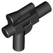 Lego (N) ~ Minifigure Weapon Gun Blaster SW Small with Scope ~ [Black]