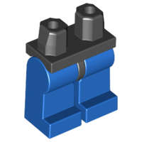 Lego Used - Hips and Blue Legs~ [Black]