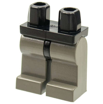 Lego Used - Hips and Dark Gray Legs~ [Black]