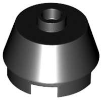 Lego (U) ~ Cone 2 x 2 Truncated ~ [Black]