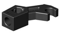 Lego (U) ~ Arm Mechanical Exo-Force / Bionicle Thick Support ~ [Black]