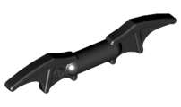 Lego (U) ~ Minifigure Weapon Batman Batarang (2 Bat Wings with Bar in Middle) ~ [Black]