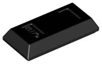 Lego (N) ~ Minifigure Utensil Ingot 1 x 2 ~ [Black]